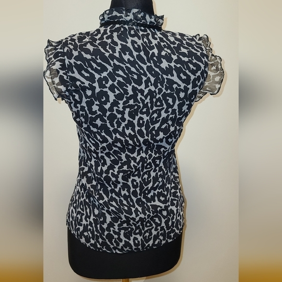 Atmosphere Leopard animal print sheer blouse US 4 - Picture 13 of 15